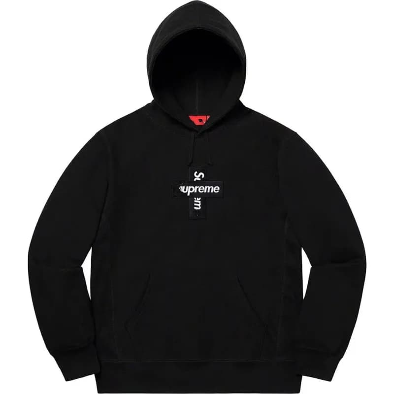 Supreme Zip-Up Hoodie Box Logo — E527黑 20FW CROSS