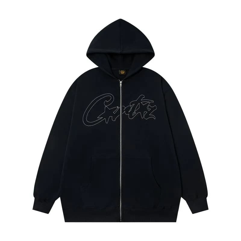 Printed Hooded Jacket Coca-Cola Script All-Over Print — C16 black