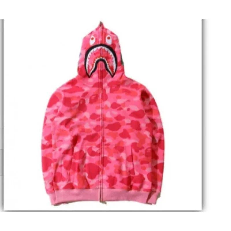 BAPE Shark Hoodie Pink Camo