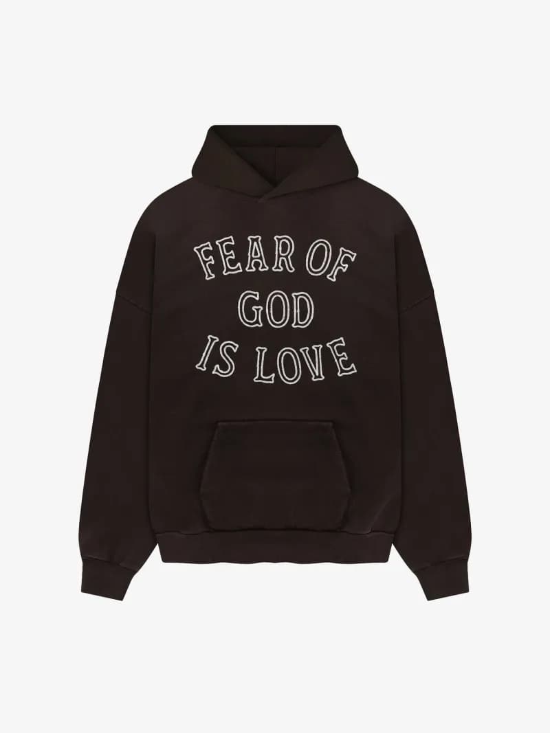 Fear of God Essentials Hooded Sweatshirt Embroidered Logo — LM605