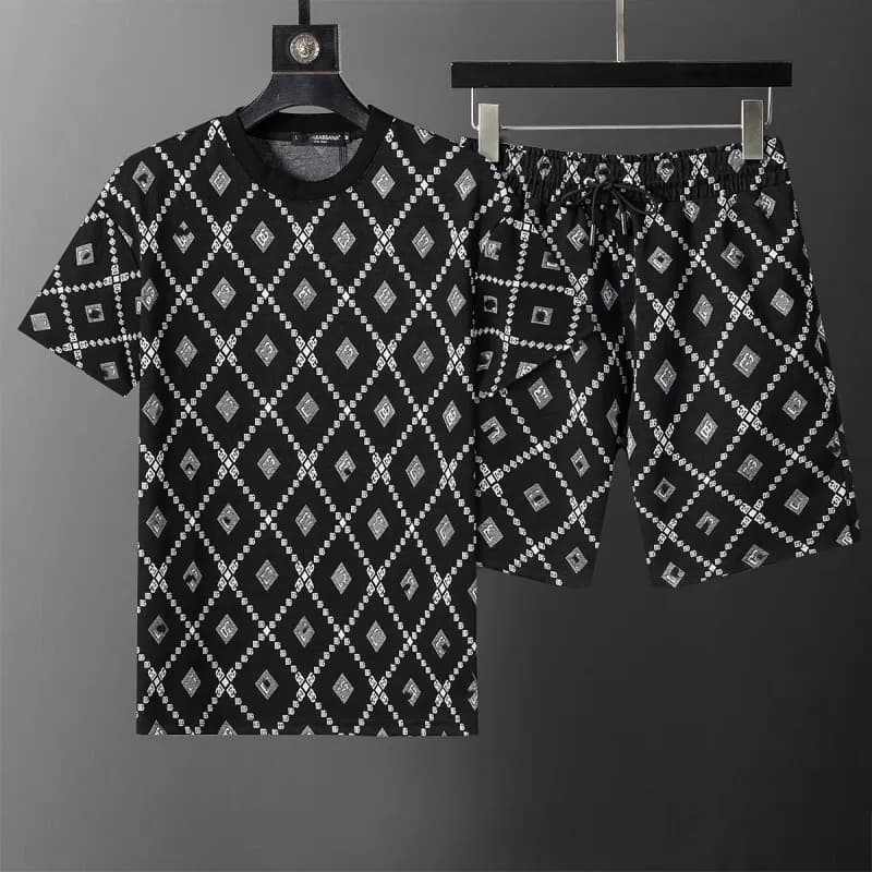 Versace Logo-Print Set Monogram Jacquard — 6616黑色