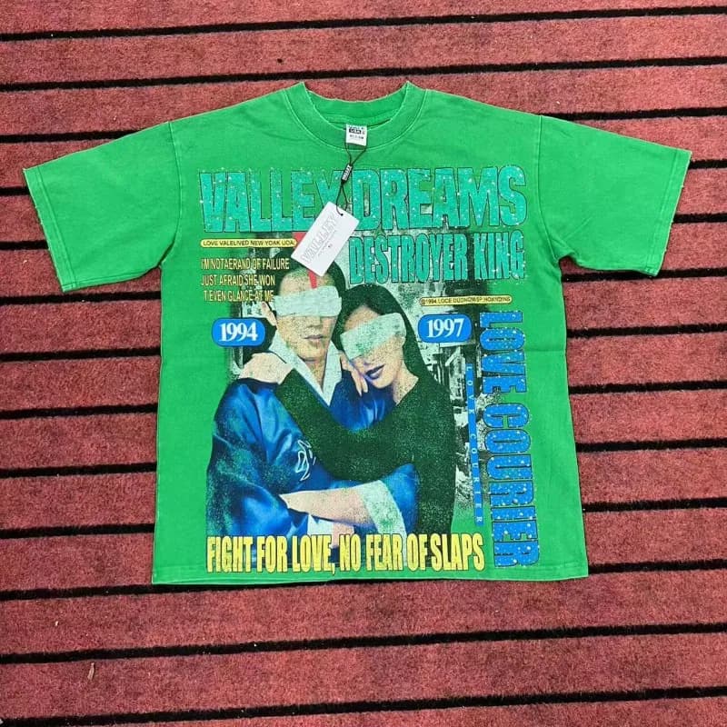 Valentino Graphic T-Shirt Valley Dreams Destroyer King Print