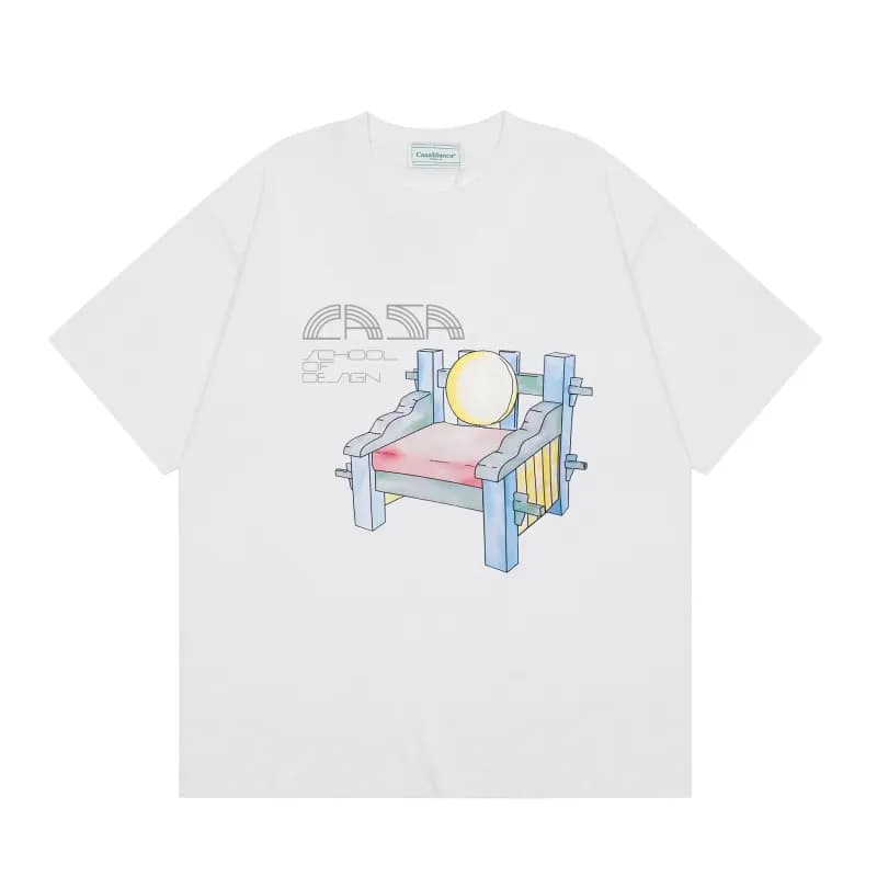 Casablanca Graphic Tee Casa School of Design Print