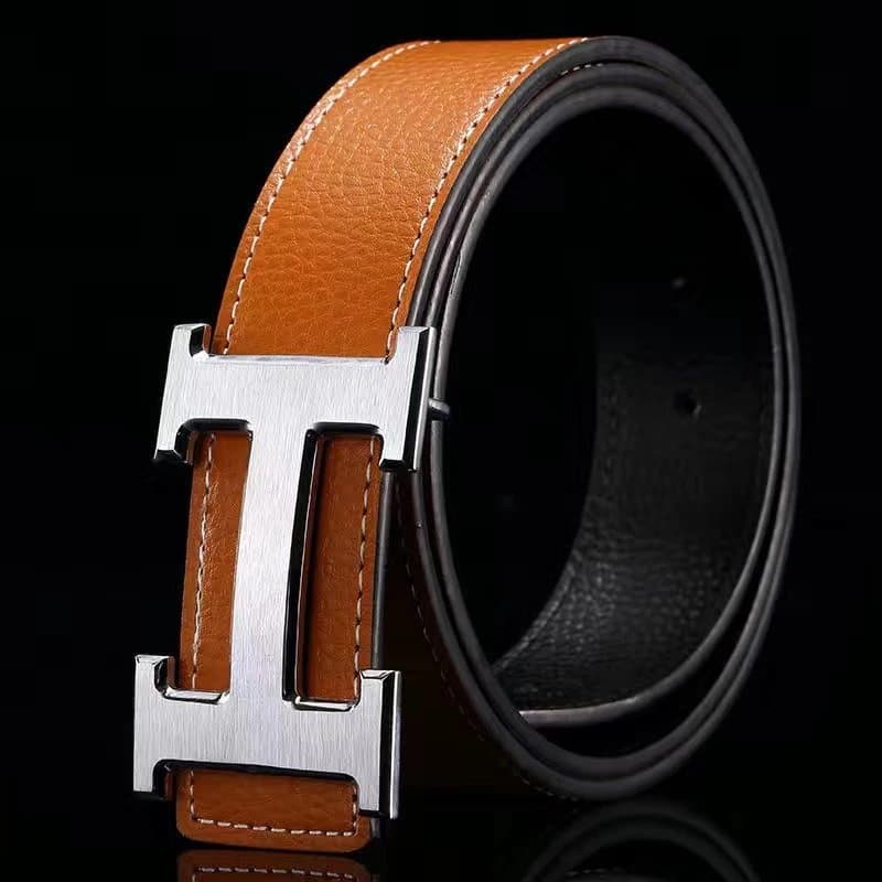 Hermès H Buckle Belt Cognac Leather