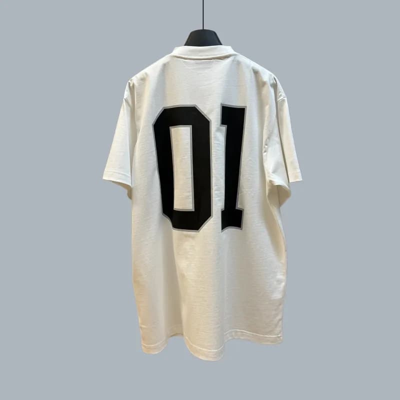 Balenciaga College Tee 01 Arch Logo — （高版本)白色