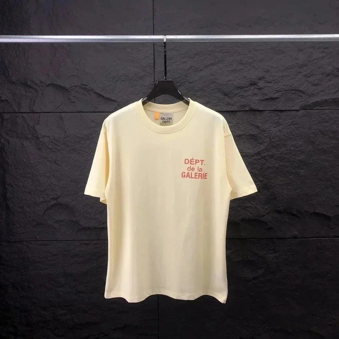 Logo Tee Gallery Dept. Print — 09米黄