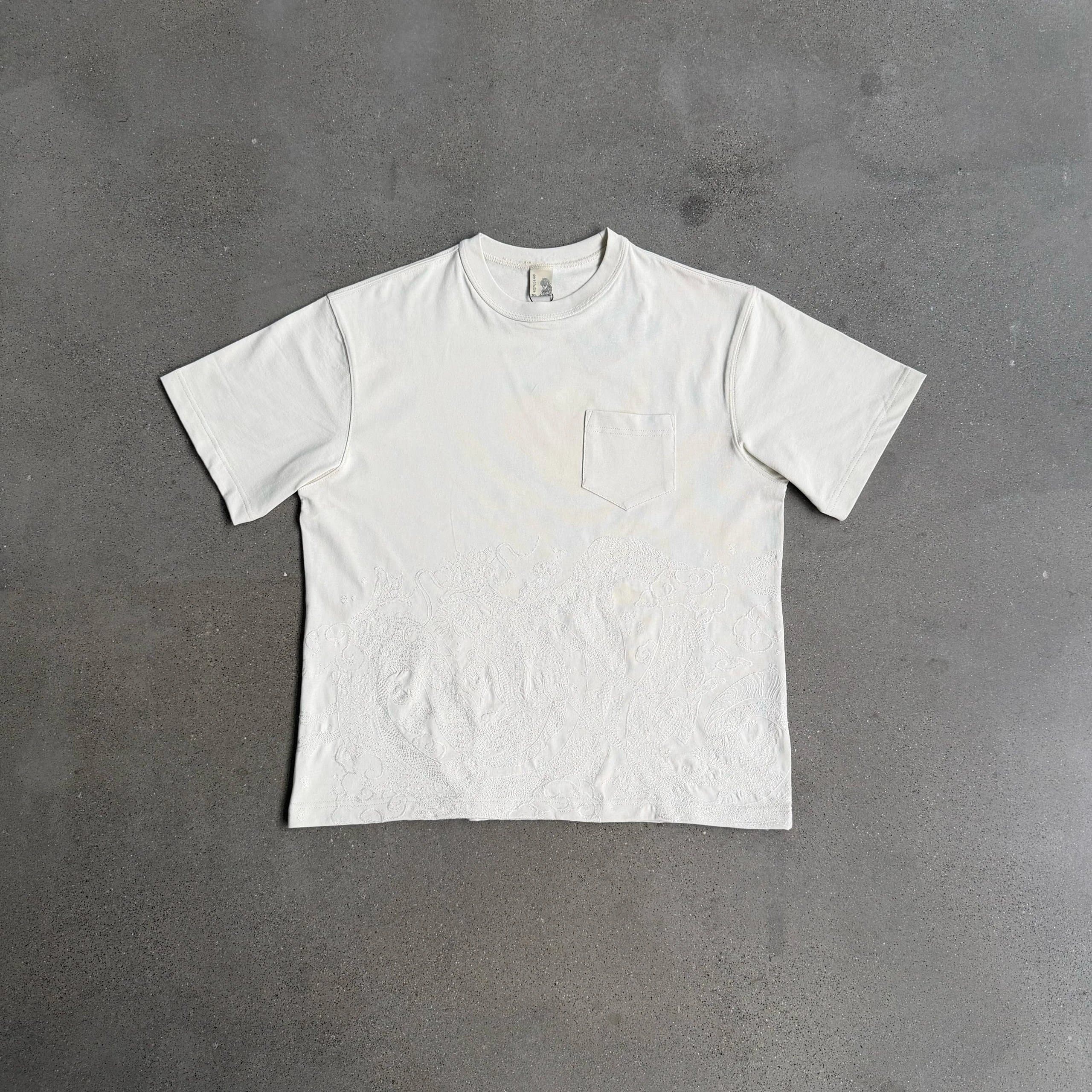 Balenciaga Pocket T-Shirt Embroidered Dragon