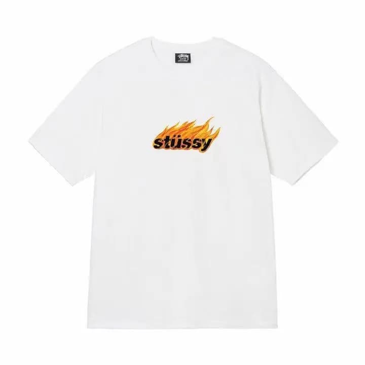 Stüssy Logo Tee Classic Stussy — White [flame]