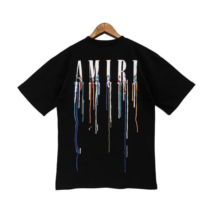 Amiri Logo T-Shirt Embroidered Script — 2116 黑