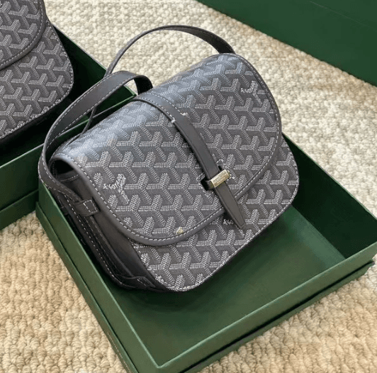 Goyard Card Holder Chevron Pattern — 6灰色