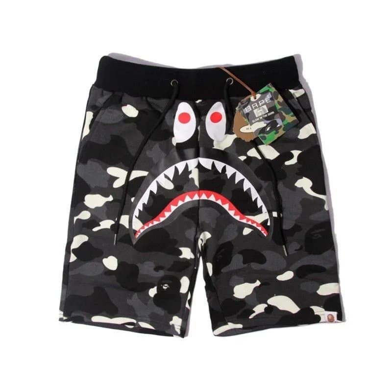 BAPE Shark Camo Shorts Split Camo — A12