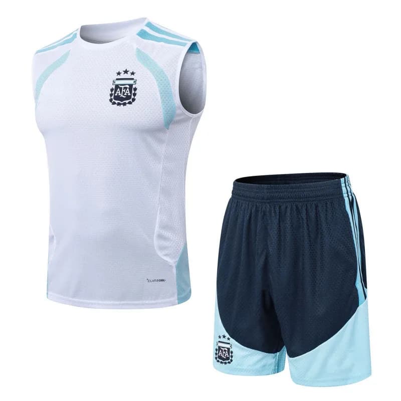 Adidas Argentina Training Set White/Navy/Blue — C2627 阿根廷白色背心