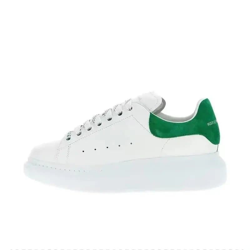 Alexander McQueen Sneaker Gold Tab — 17-MK全白绿尾