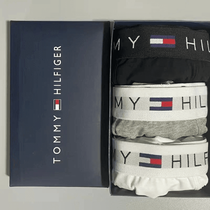 Kenzo Boxer Brief Tiger Logo — Tommy hilfiger黑+灰+白（3条）