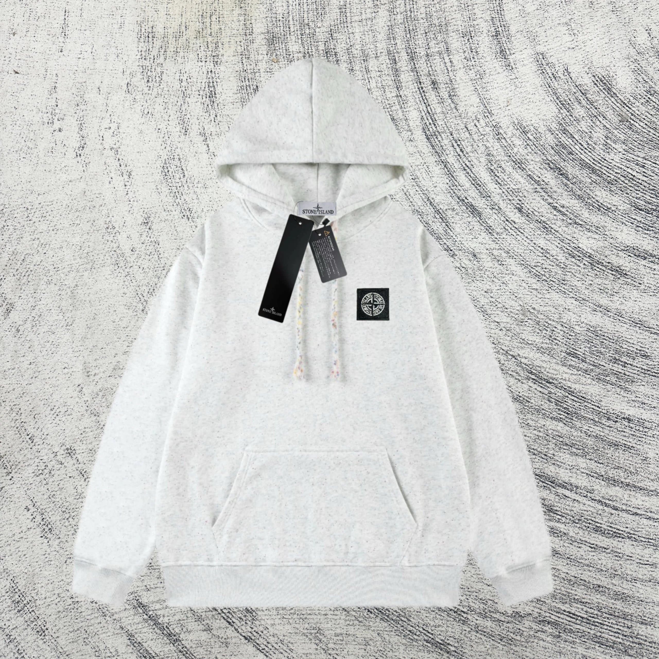 Stone Island Zip-Up Hoodie Diagonal Stripe — 0317028CC