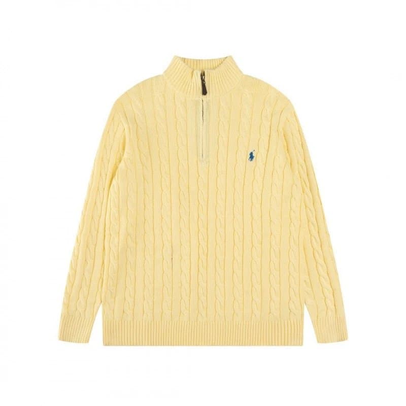 Polo Ralph Lauren Cable Knit Quarter-Zip Sweater Ivory — 22