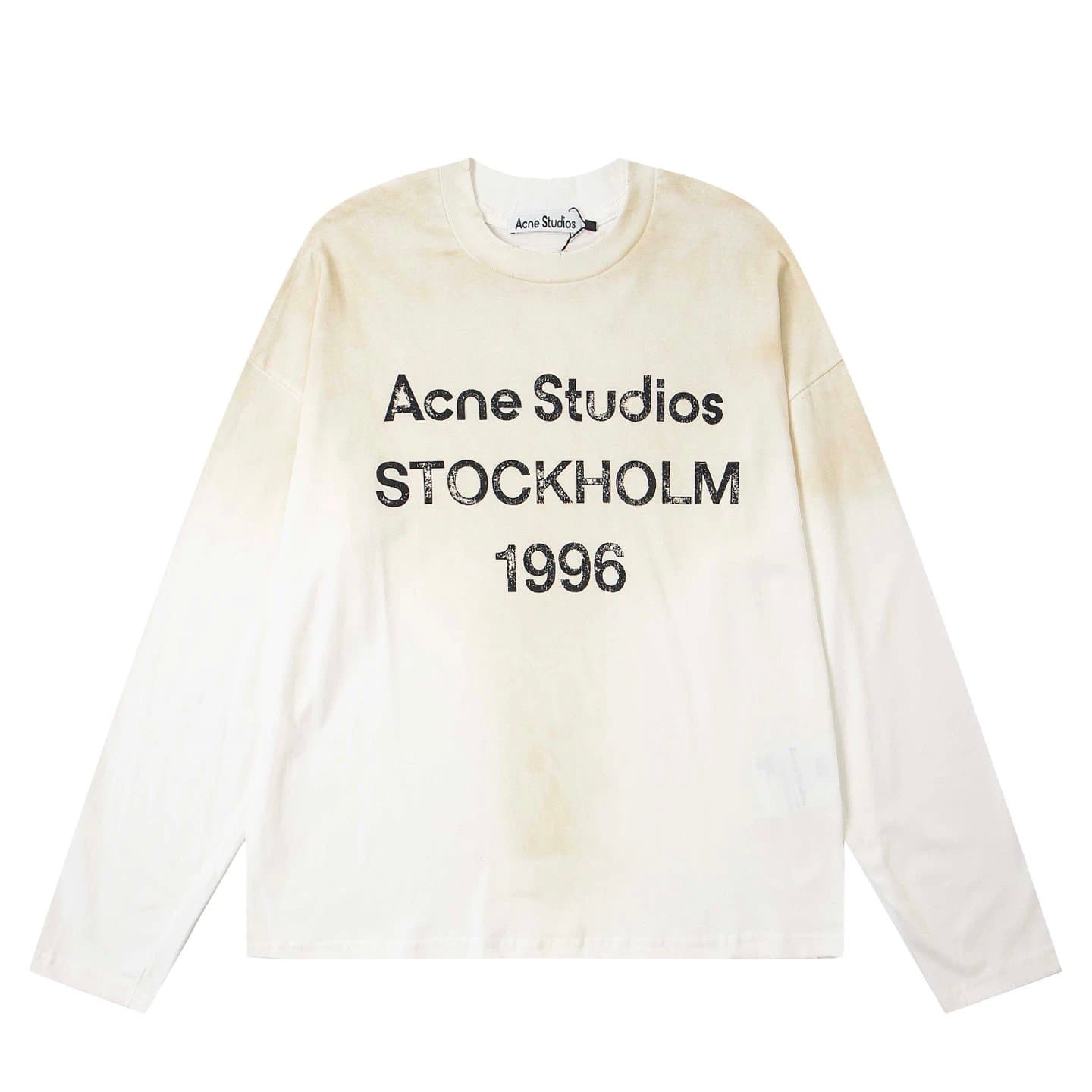 Acne Studios Long Sleeve Tee Logo Print — 26