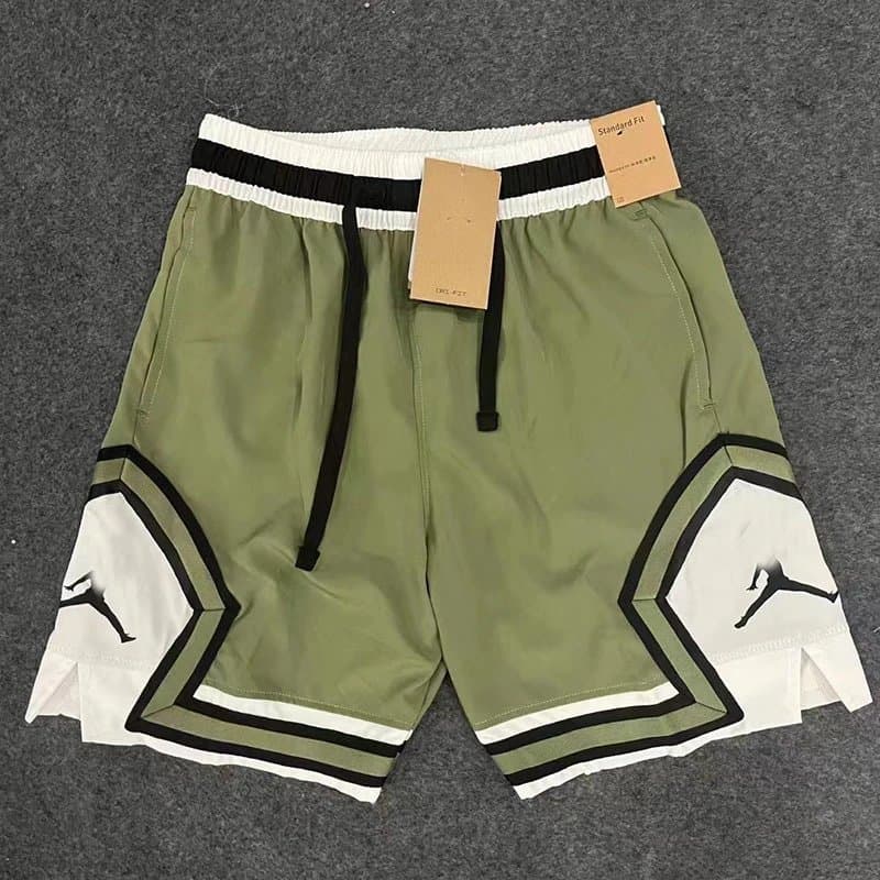 Jordan Mesh Shorts Jumpman Wing Panel — 019橄榄绿（三标齐）