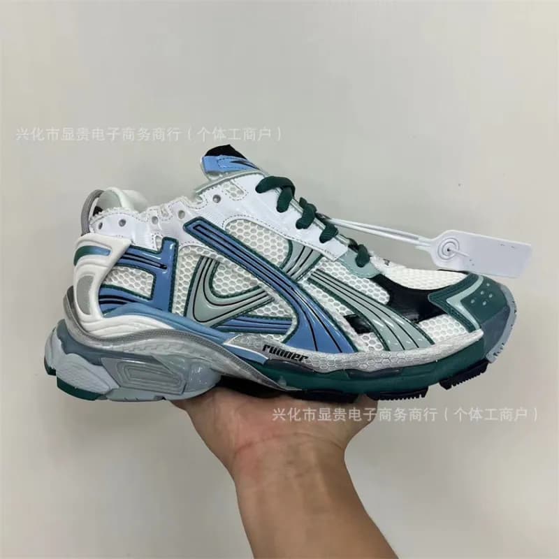 Balenciaga Triple S White — 白卡蓝