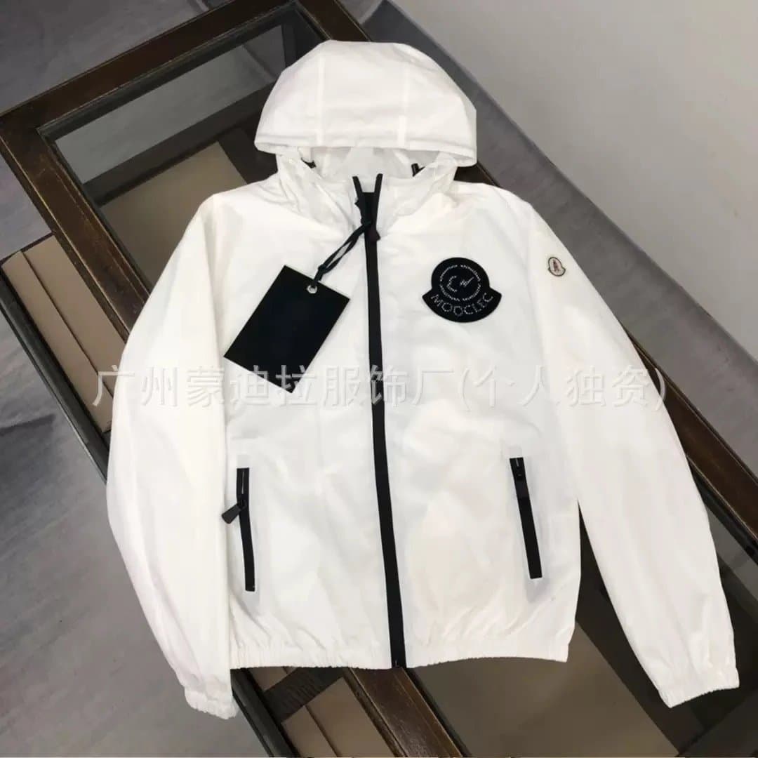 Moncler Windbreaker Jacket Logo Patch