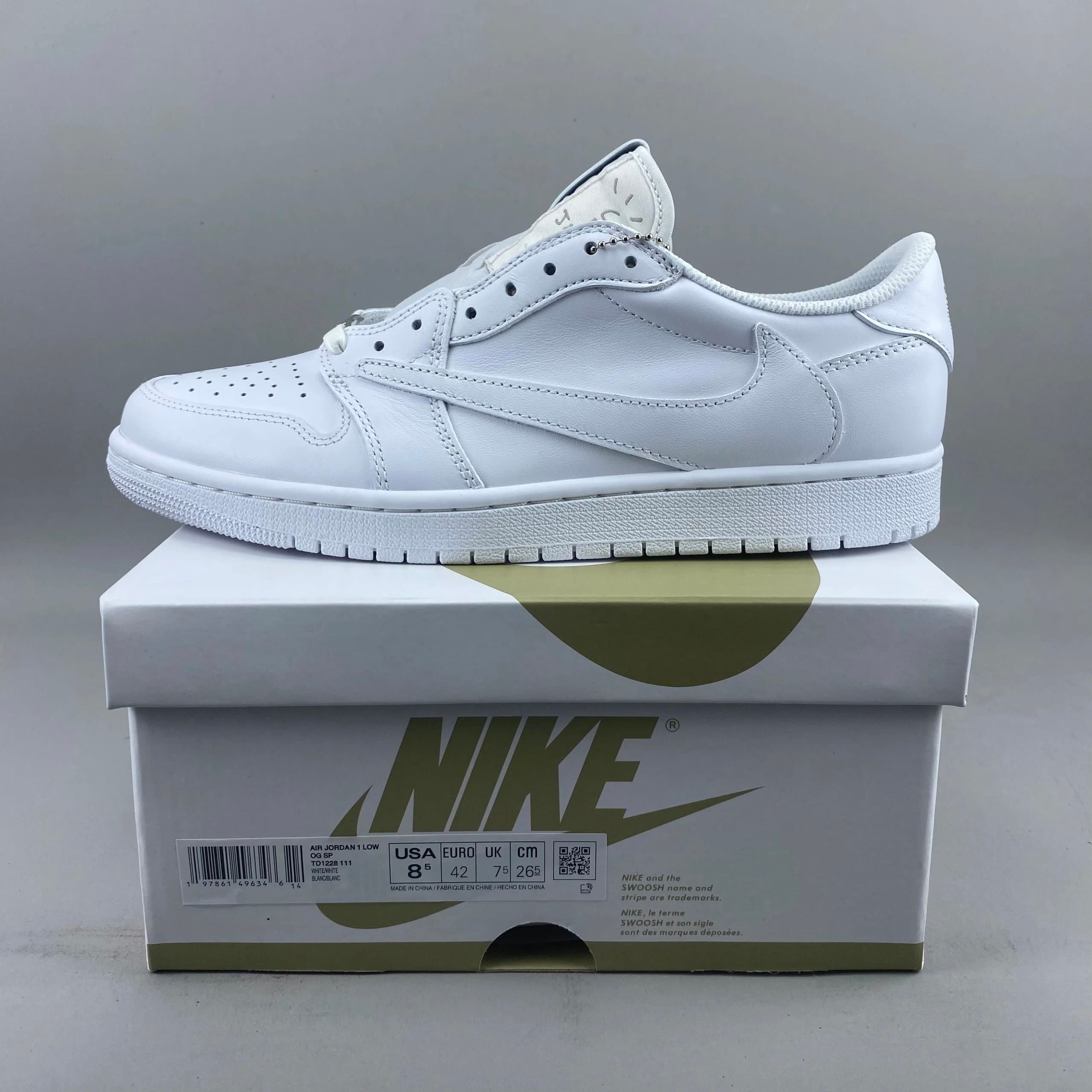 Travis Scott Air Jordan 1 Low OG SP White/White