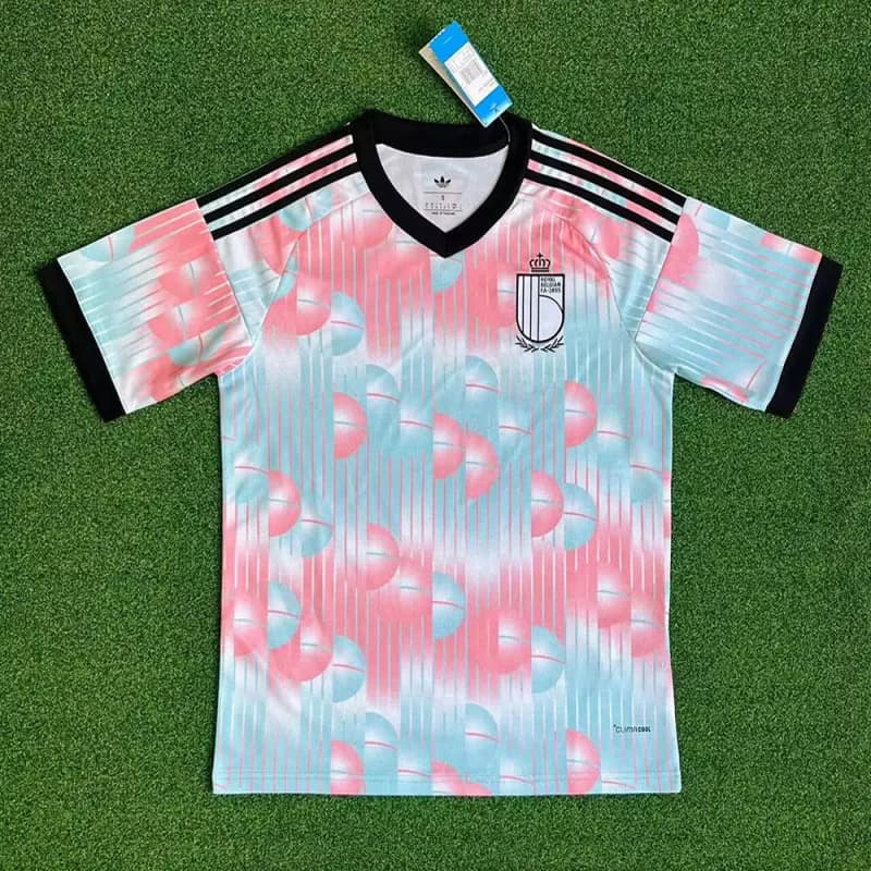 Adidas Belgium Away Jersey 1990s Retro Print