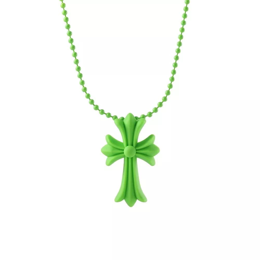 Chrome Hearts Cross Pendant Matte Green