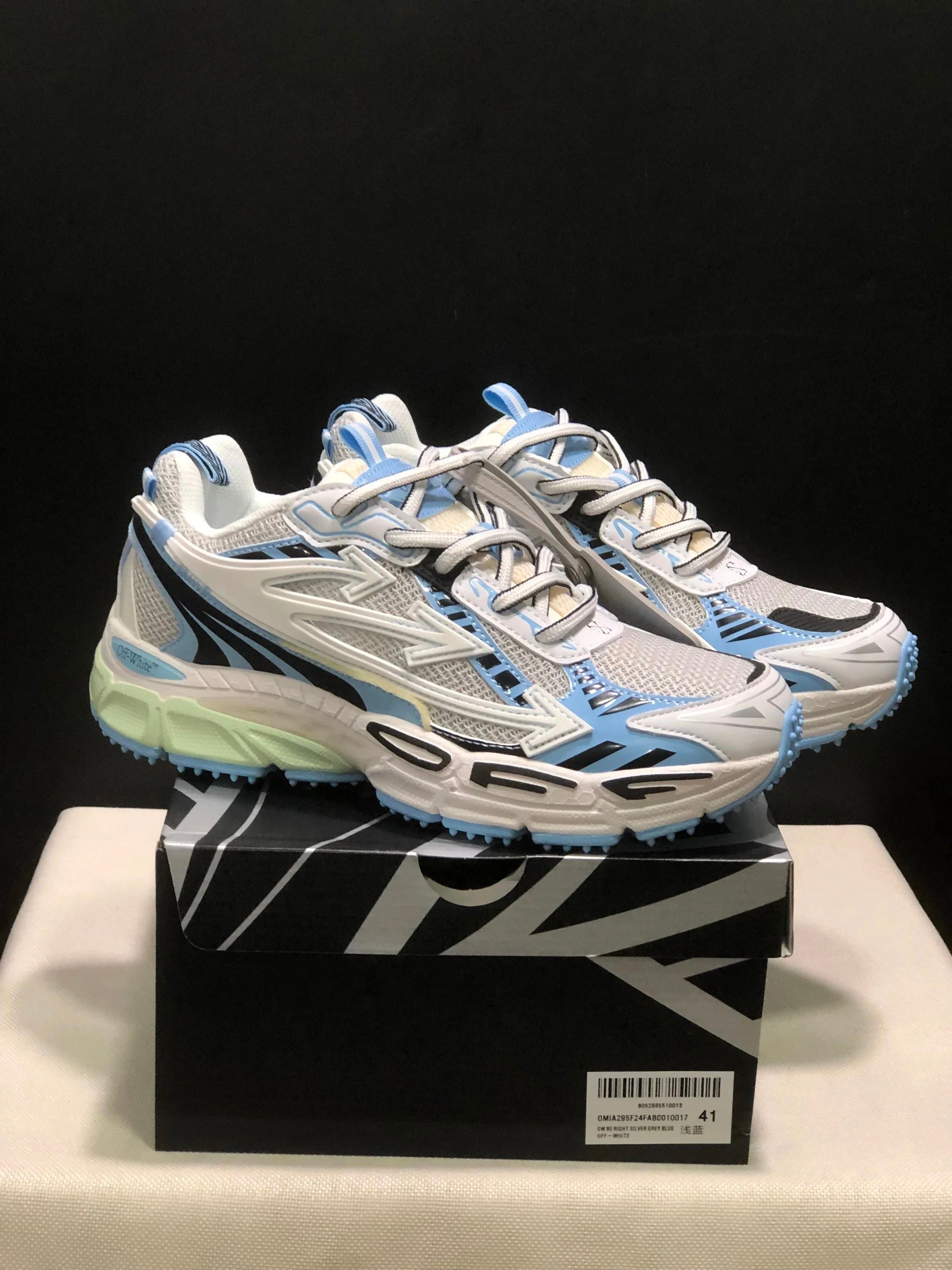 Off-White Diagonal Silver Grey Blue