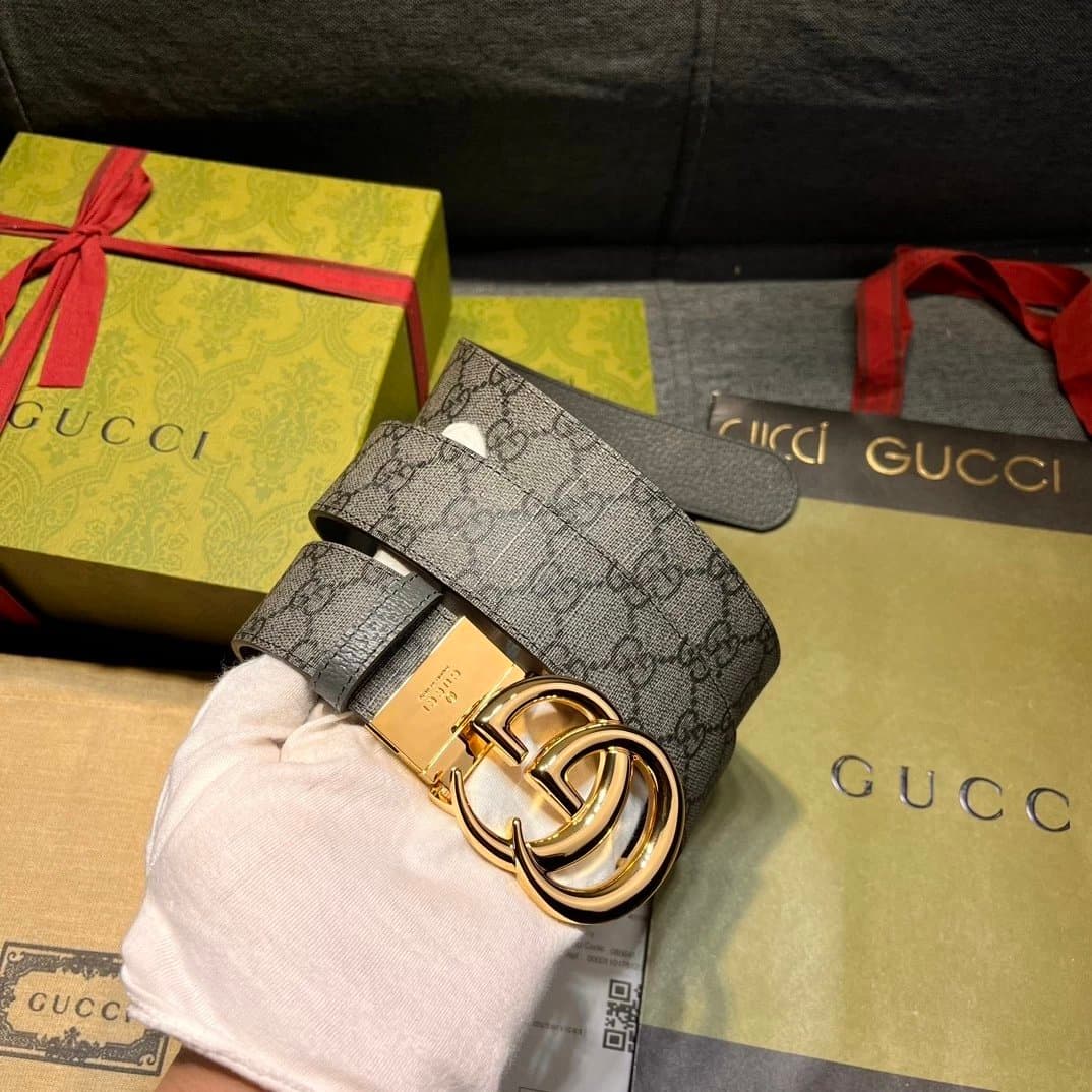 Gucci Horsebit 1955 Belt GG Supreme Canvas