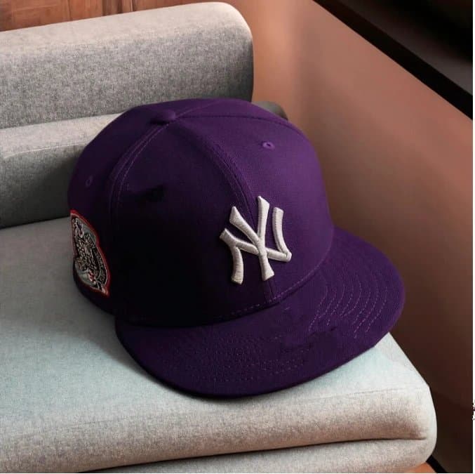 MLB New York Yankees Cap Purple with Embroidered NY Logo