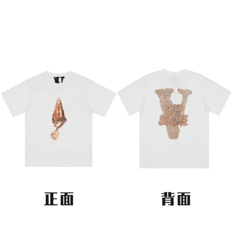 Versace T-Shirt Praying Hands & Medusa V Logo