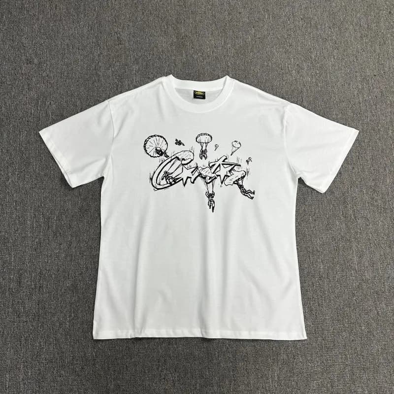 Corteiz T-Shirt Camo Logo — 3155 白色