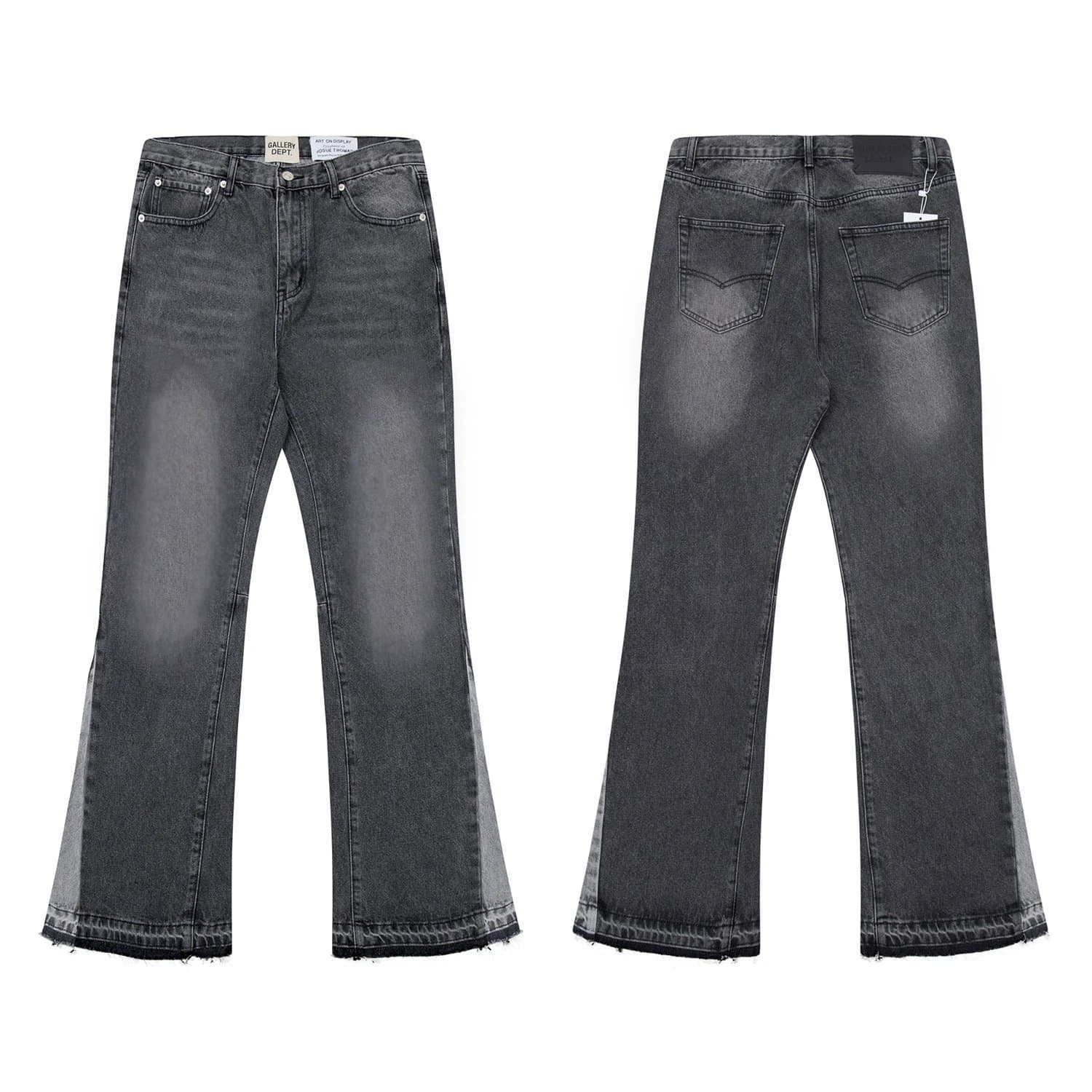 Gallery Dept. Straight Fit Jeans Washed Black — 636
