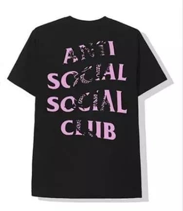 Anti Social Social Club Graphic Tee KAWS x ASSC Bear — 黑色1988