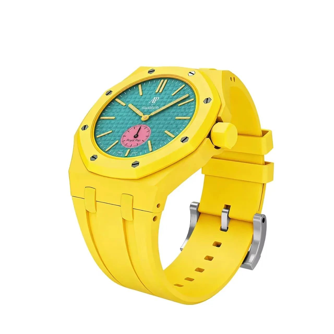 Audemars Piguet × Swatch Royal Oak Royal Pop — 25颜色一样方向不固定