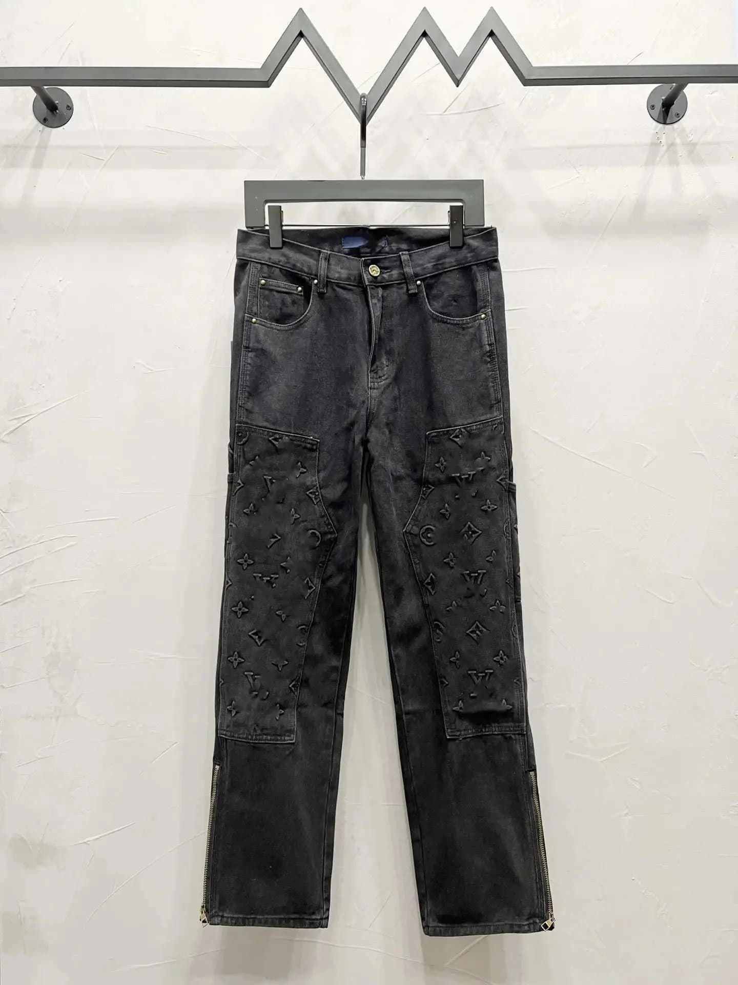 Louis Vuitton Cargo Jeans Monogram-Embossed