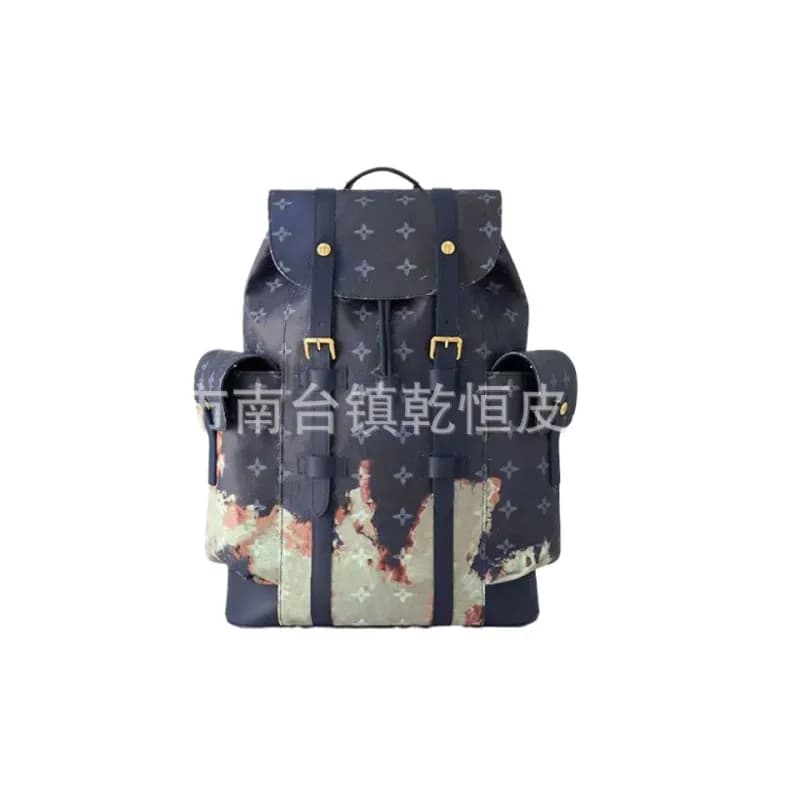 Louis Vuitton Backpack Monogram Canvas with Camo Print