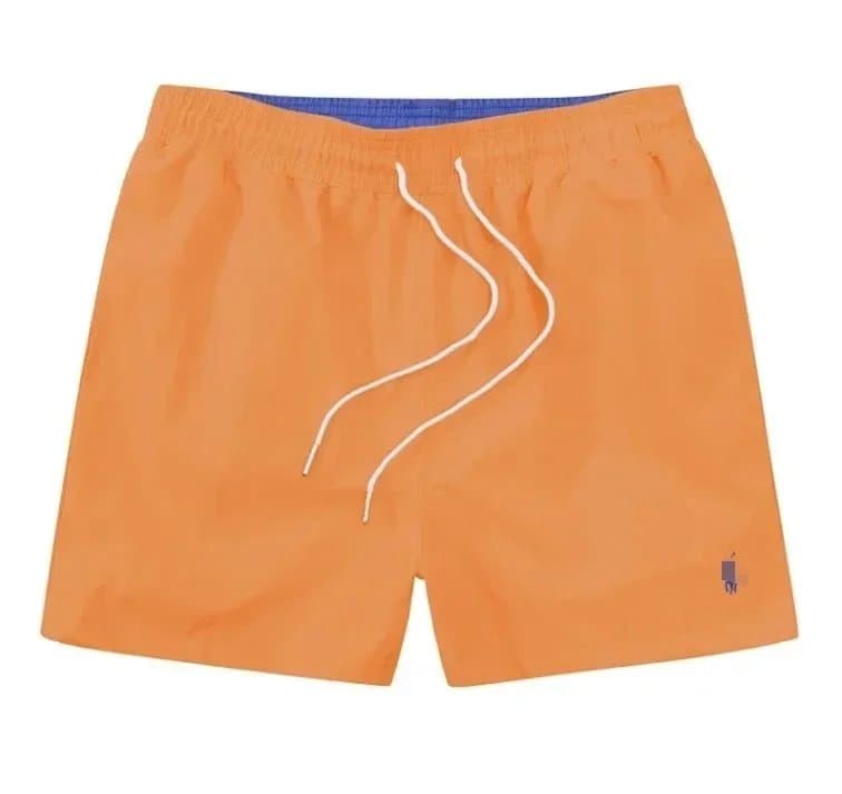 Polo Ralph Lauren Drawstring Shorts Solid White — 橙色