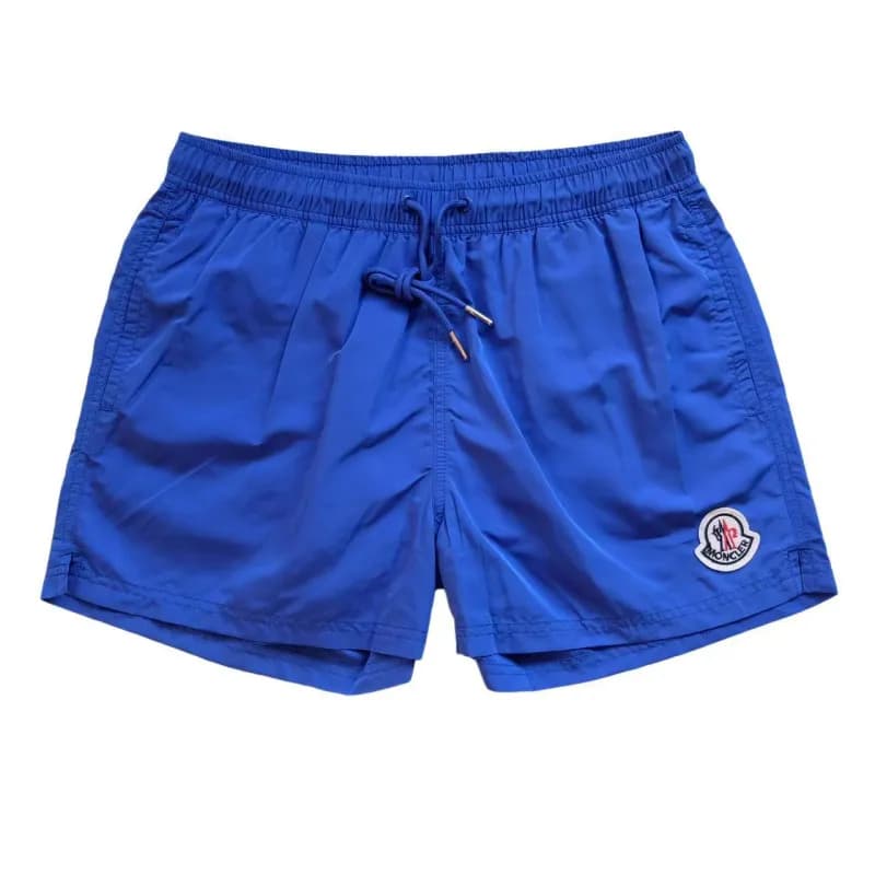Moncler Logo Patch Swim Shorts Classic Blue