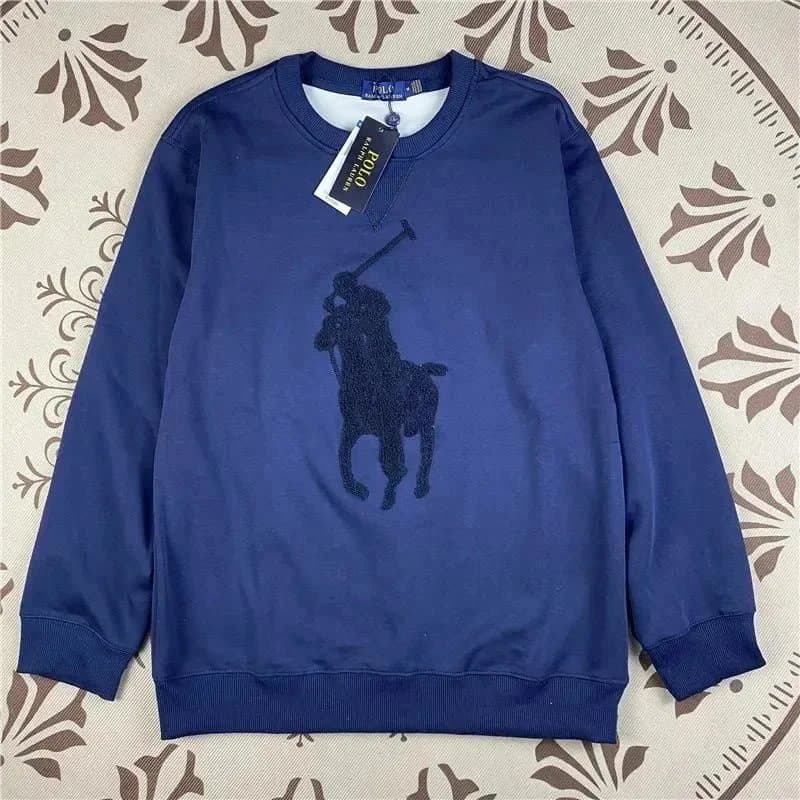 Polo Ralph Lauren Half-Zip Sweatshirt Heather Grey — LFLL-01