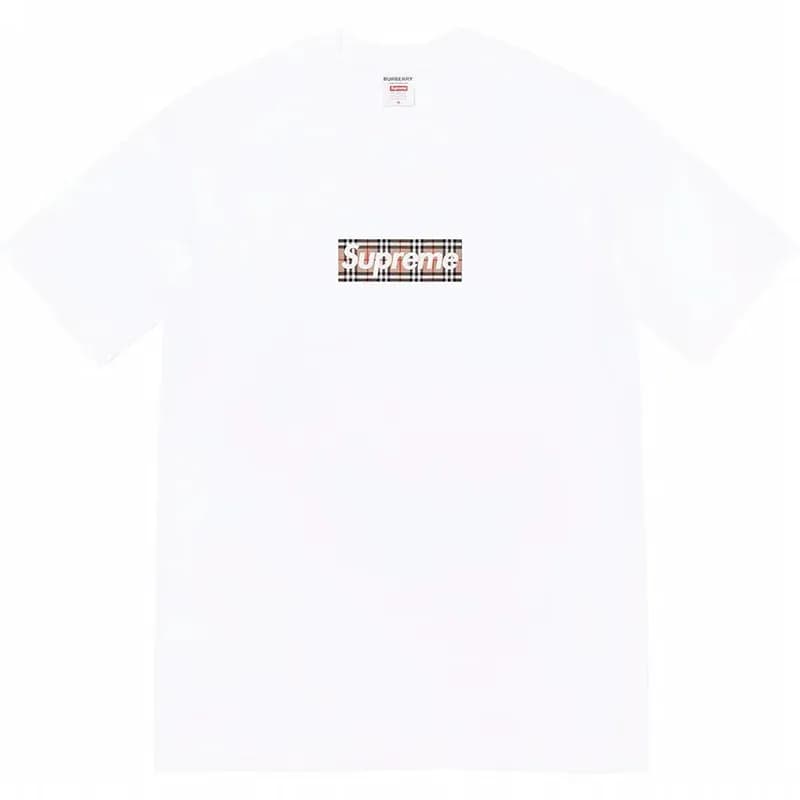 Supreme Box Logo Tee Burberry Check