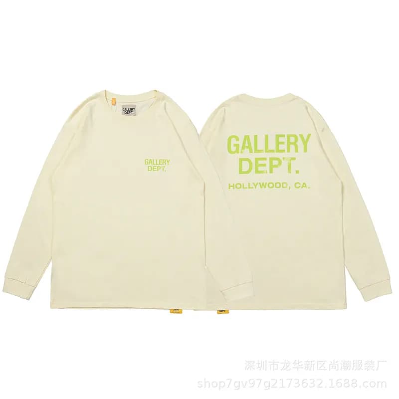 Gallery Dept. Long Sleeve Tee Gallery Dept Logo — A08