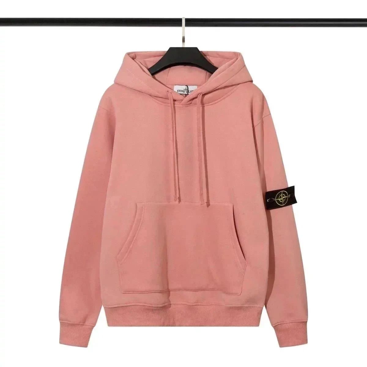 Stone Island Zip-Up Hoodie Solid Purple — 17