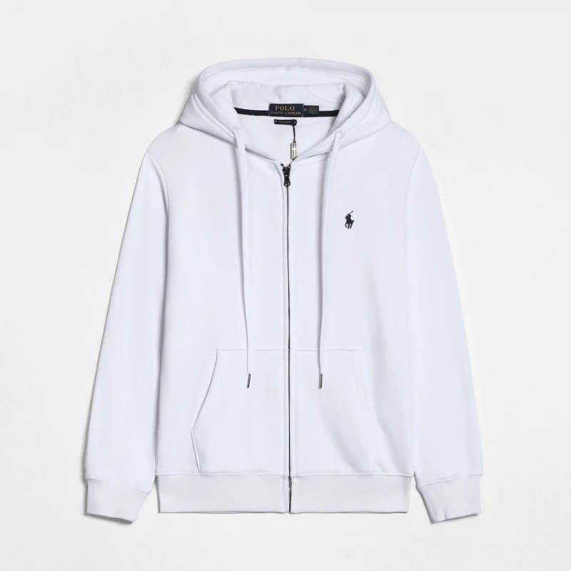 Polo Ralph Lauren Bomber Jacket Classic Fit — 拉链白色黑标