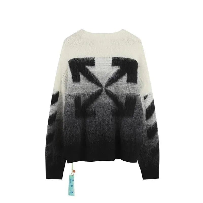Off-White Ombre Arrow Sweater Gradient Black/White
