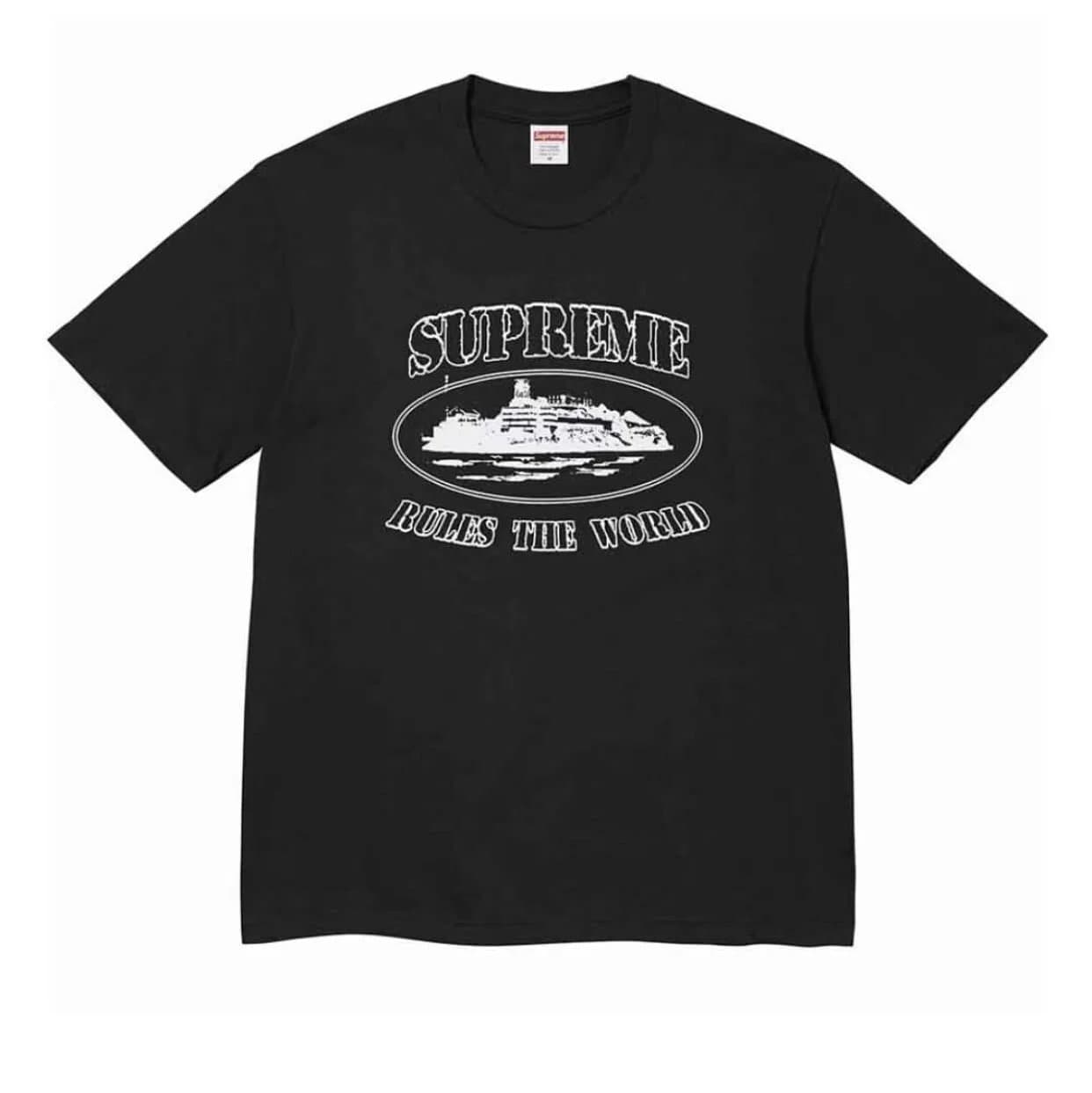 Supreme T-Shirt Sheep in Box Print — B361恶魔岛  黑色