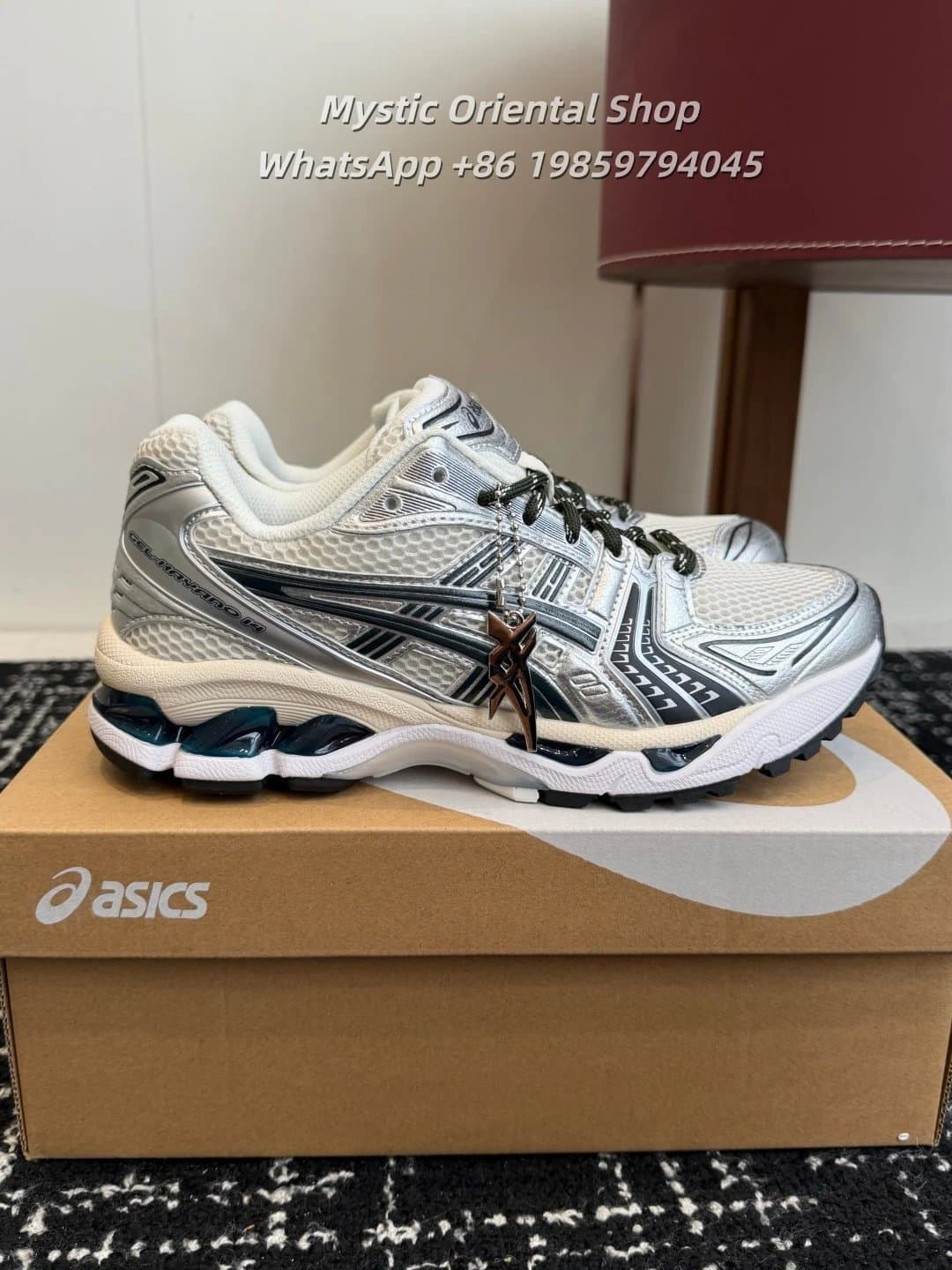 Asics Gel-Kayano 14 Silver White Navy