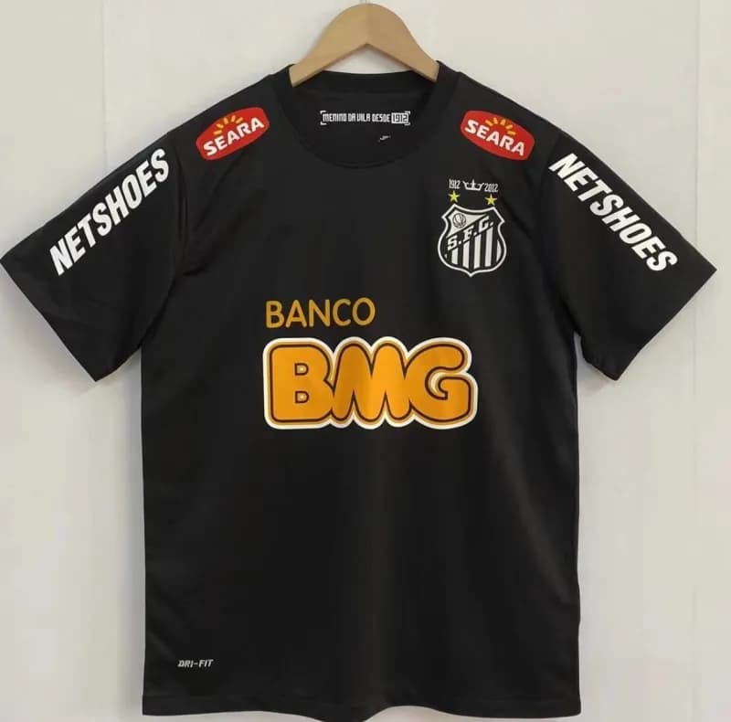 Santos FC Home Jersey Banco BMG Sponsor