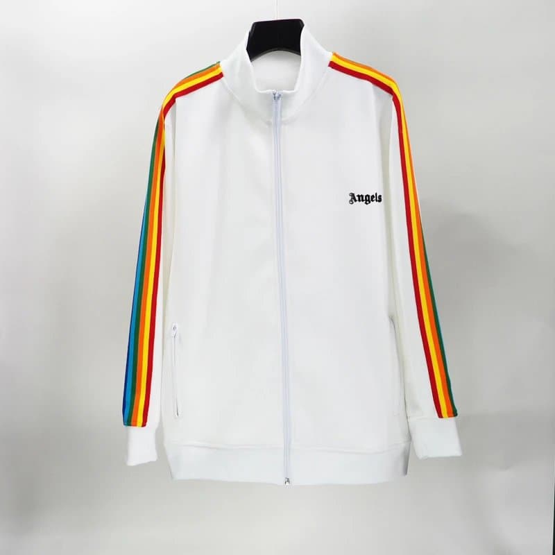 Palm Angels Track Jacket Rainbow Stripe