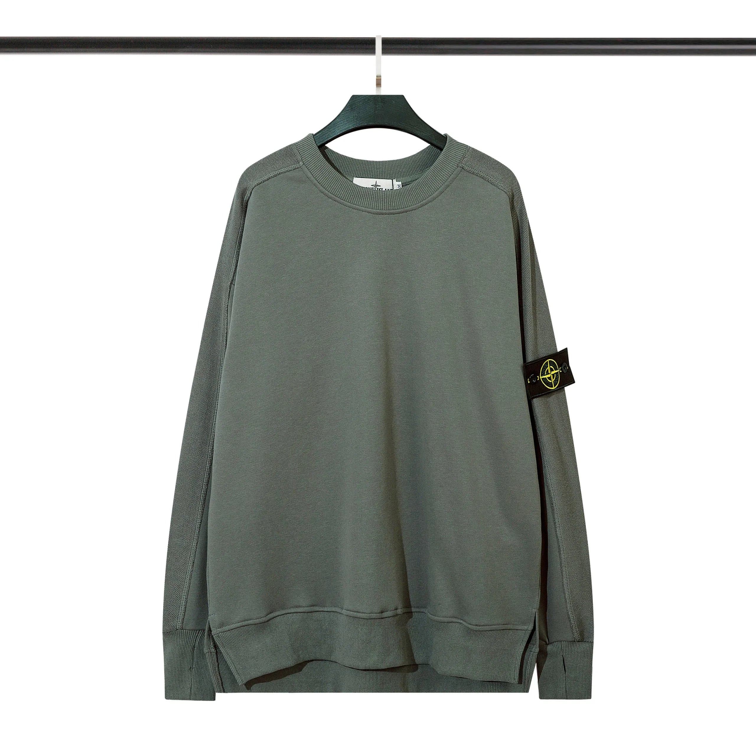 Stone Island Crewneck Sweatshirt Compass Patch — 17
